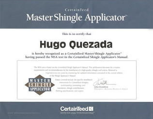 master roofer certificate
